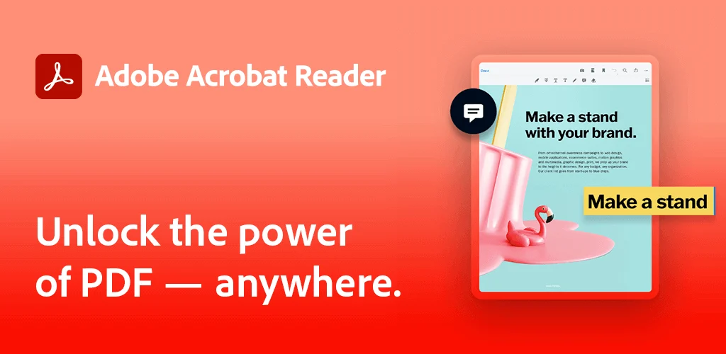 Adobe Acrobat Reader Android app cover image