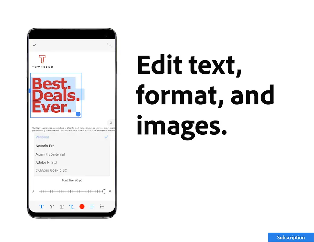 Adobe Acrobat Reader Android app screenshot 2