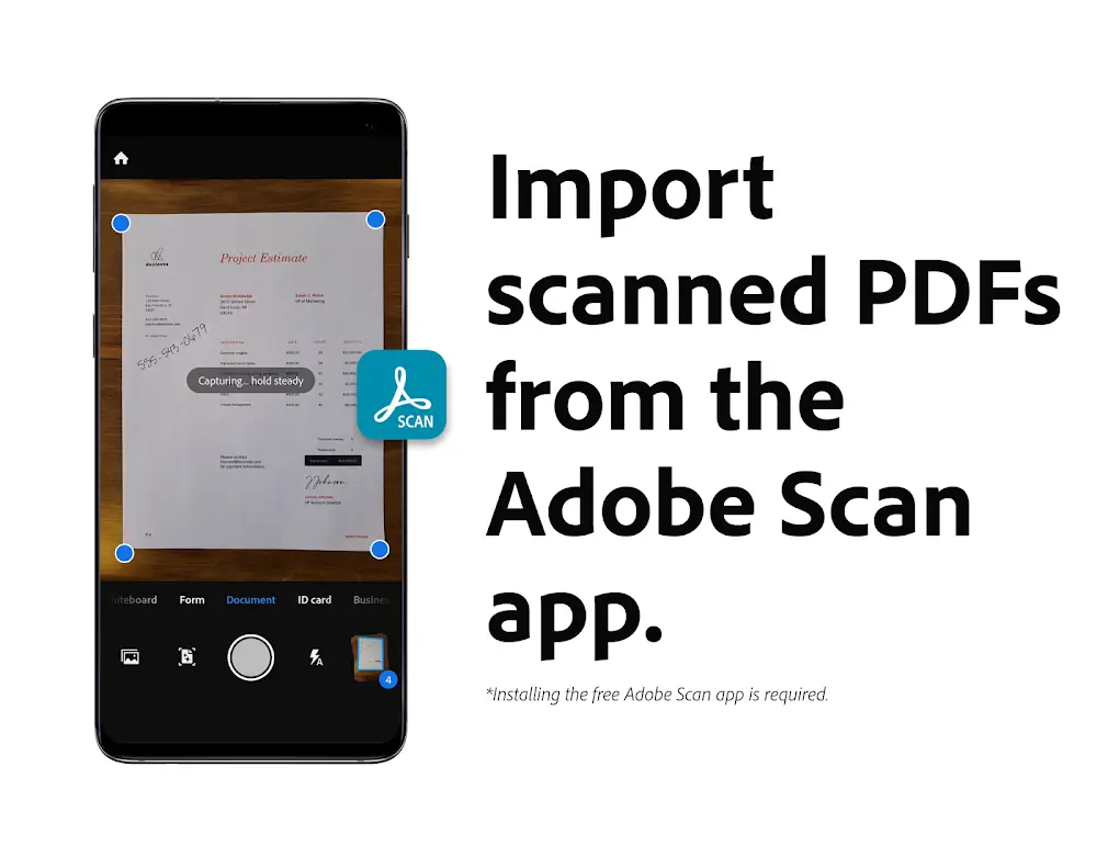 Adobe Acrobat Reader Android app screenshot 4