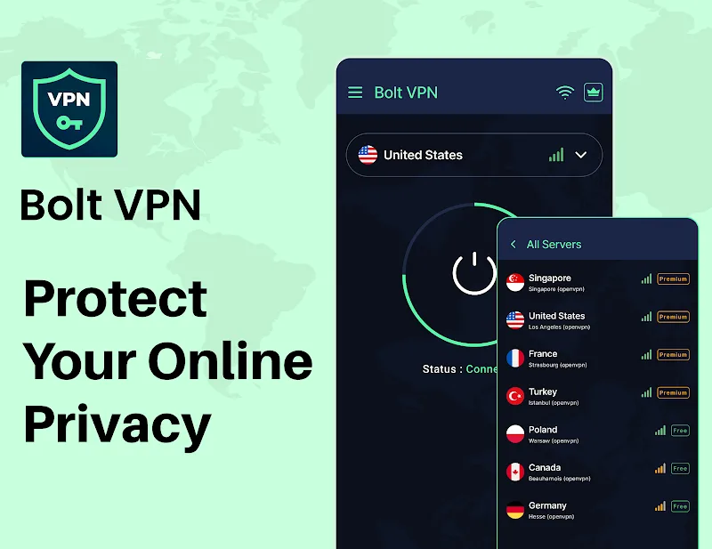 Bolt VPN Android app screenshot 2