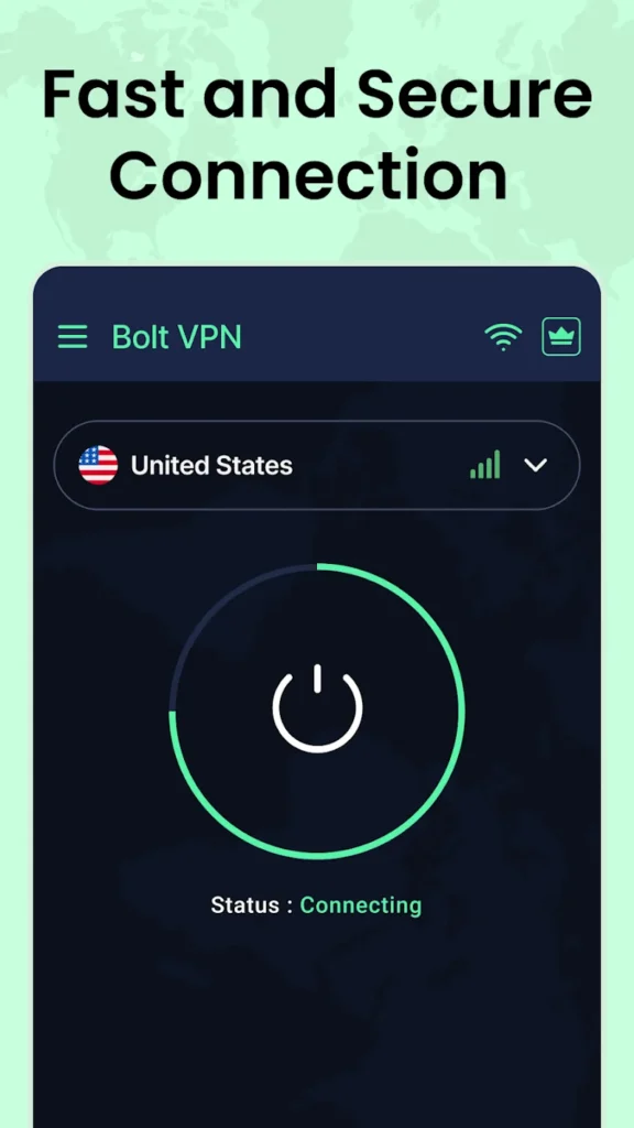 Bolt VPN Android app screenshot 3