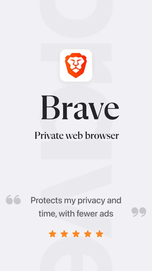 Brave Private Web Browser, VPN Android app screenshot 2