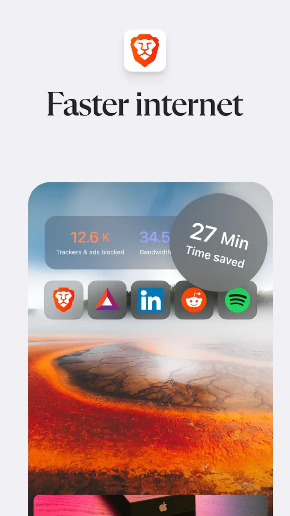 Brave Private Web Browser, VPN Android app screenshot 6