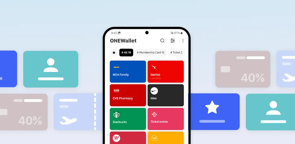 ONEWallet - Cards Wallet Android app cover image