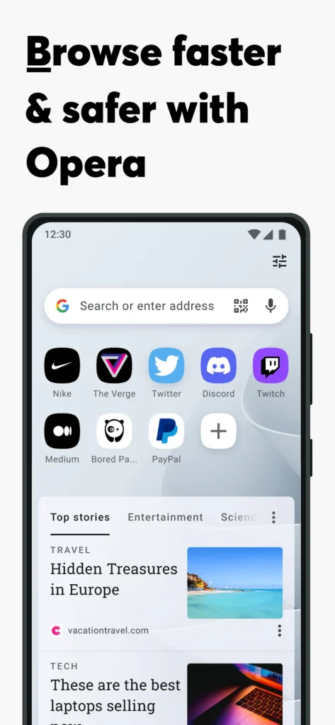 Opera Browser Android app screenshot 4