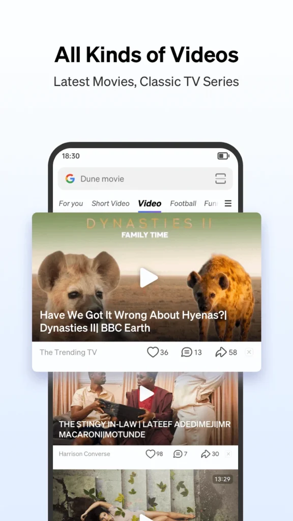 Phoenix Browser Android app screenshot 2