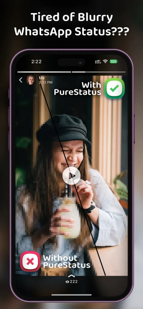 PureStatus Android app screenshot 2