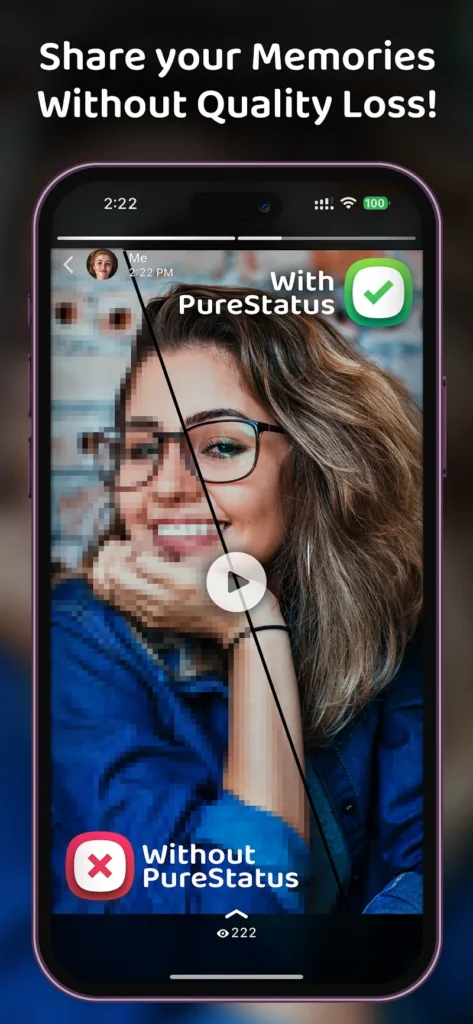 PureStatus Android app screenshot 3