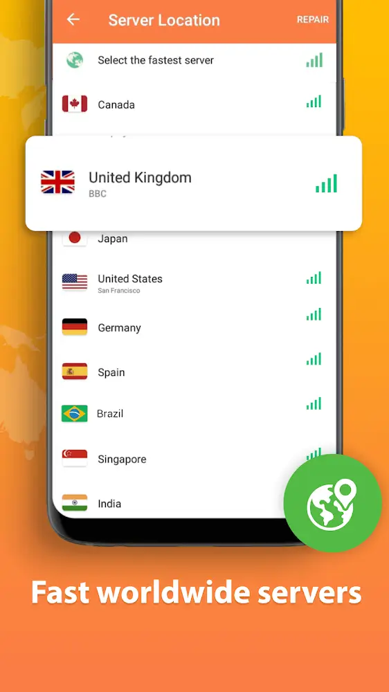Turbo VPN Lite Android app screenshot 4