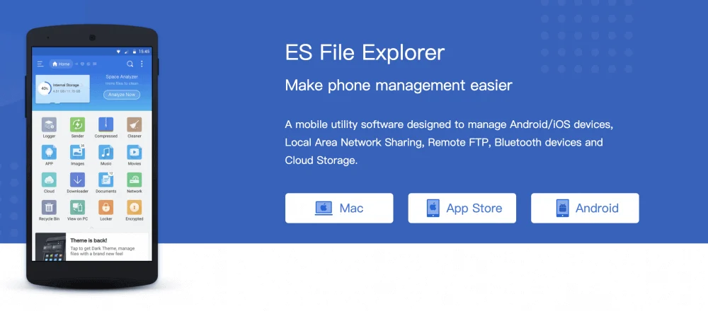 ES File Explorer Android app cover image