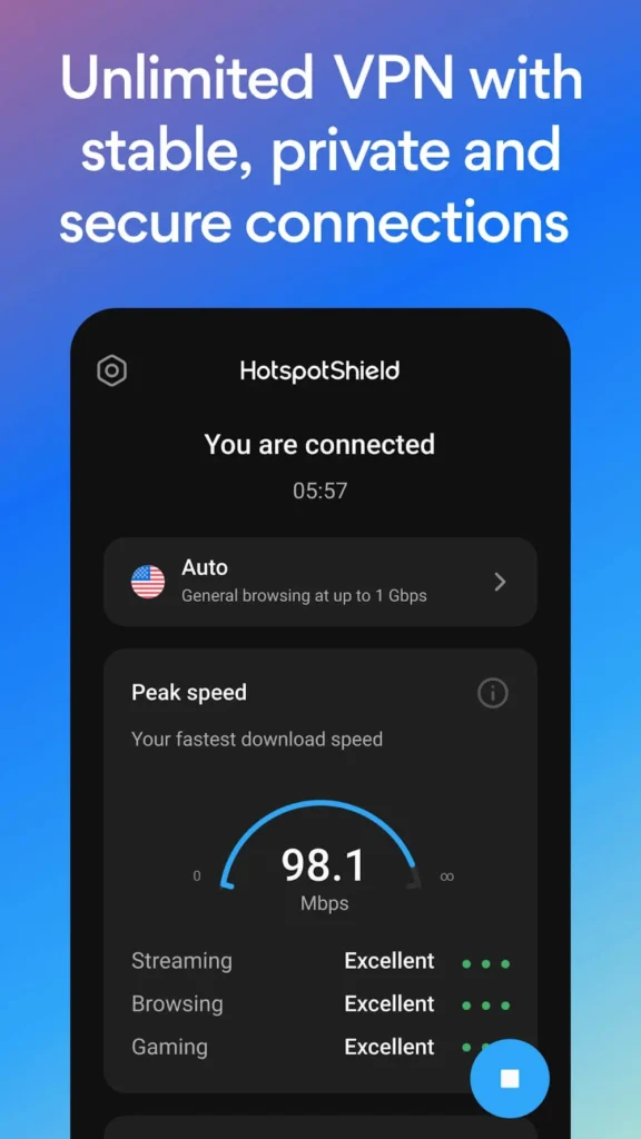 Hotspot Shield VPN Android app screenshot 3