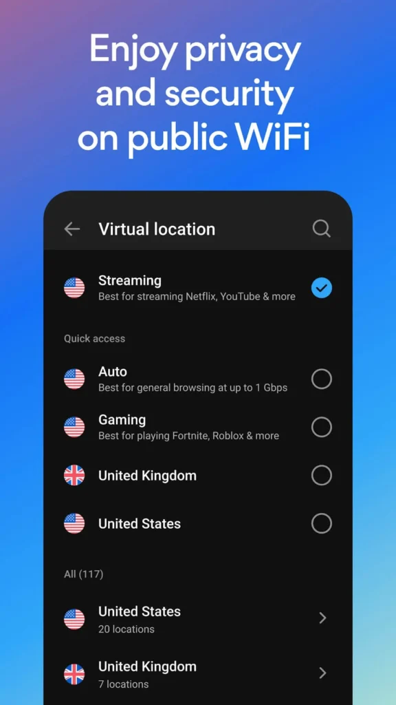 Hotspot Shield VPN Android app screenshot 4