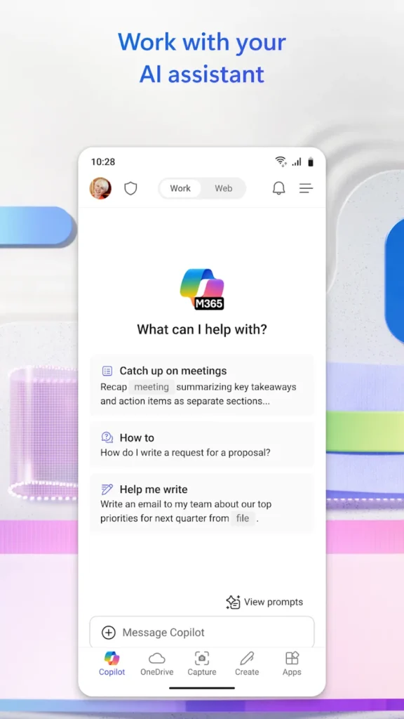 Microsoft 365 Copilot Android app screenshot 4