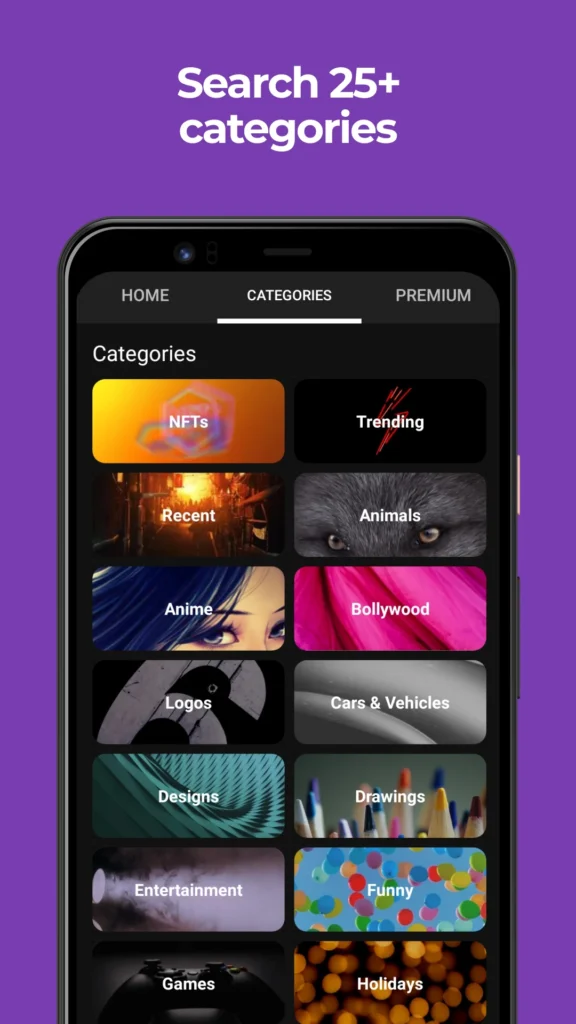 ZEDGE Android app screenshot 2