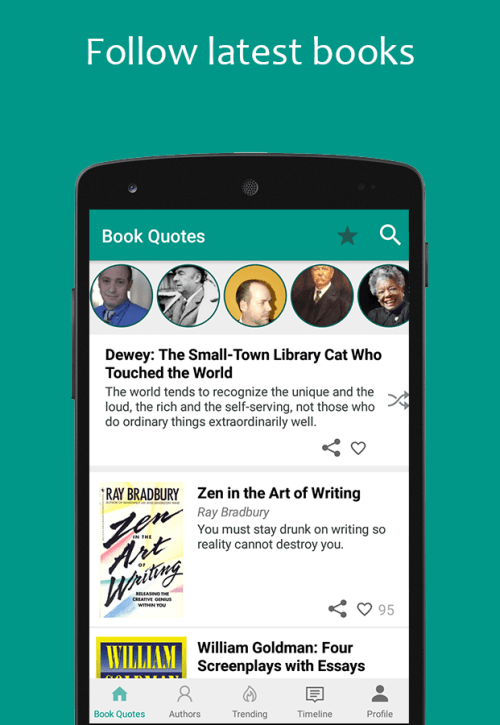 Book Quotes & Quotations Android app screenshot 2