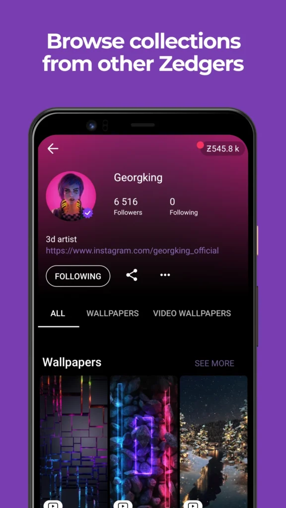 ZEDGE Android app screenshot 3