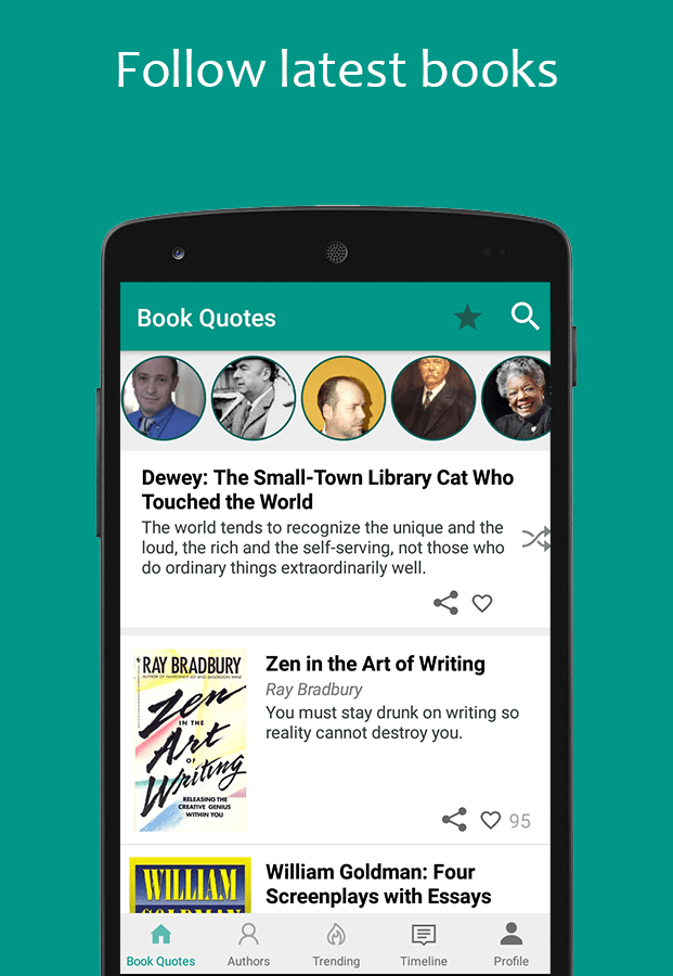 Book Quotes & Quotations Android app screenshot 3