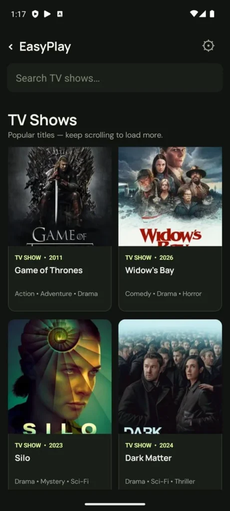EasyPlay TV Android app screenshot 3