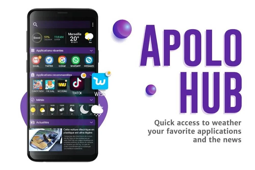 Apolo Launcher Android app screenshot 4