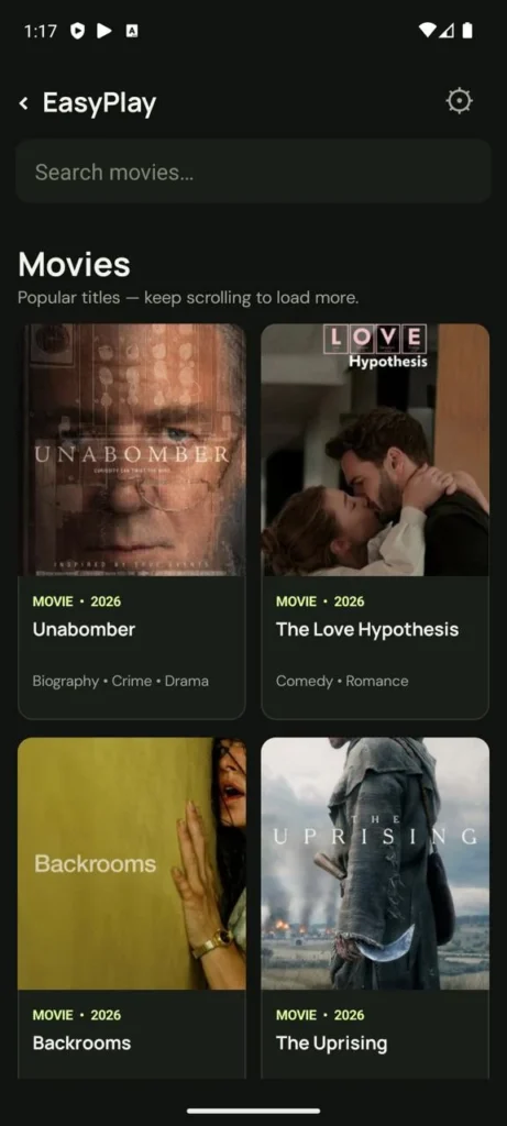 EasyPlay TV Android app screenshot 4
