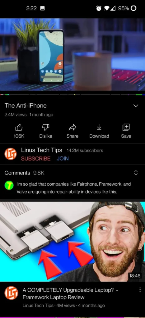 YouTube ReVanced APK Android app screenshot 4