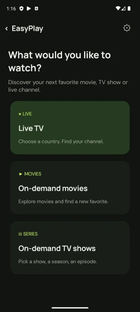 EasyPlay TV Android app screenshot 5
