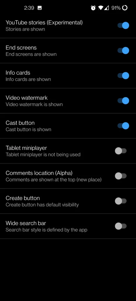 YouTube ReVanced APK Android app screenshot 5