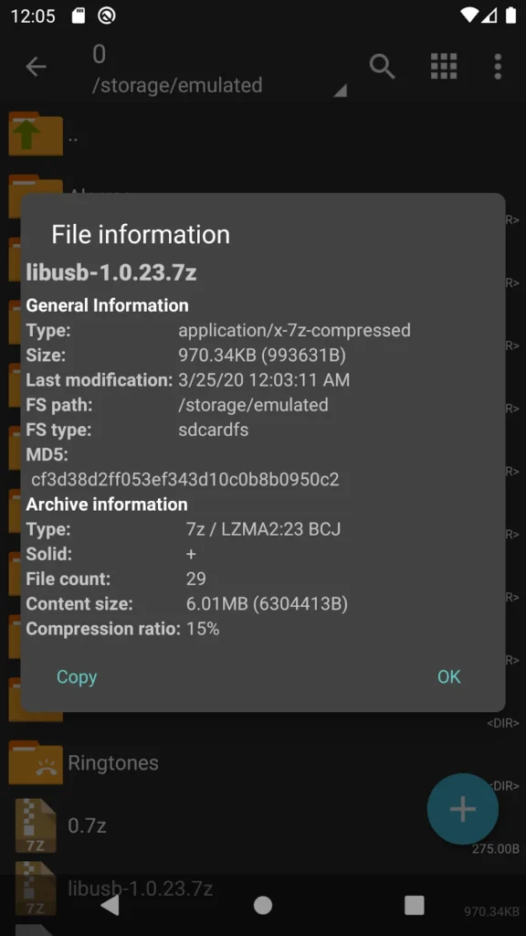 ZArchiver Donate Android app screenshot 7