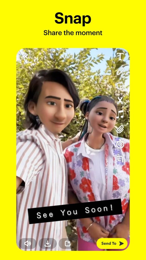 Snapchat Android app screenshot 2