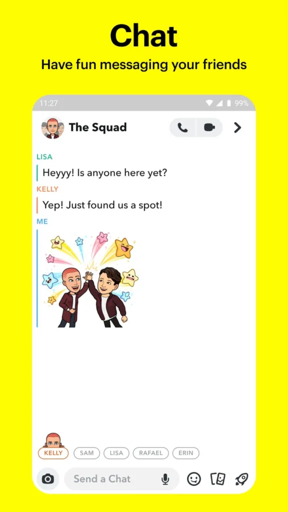 Snapchat Android app screenshot 3