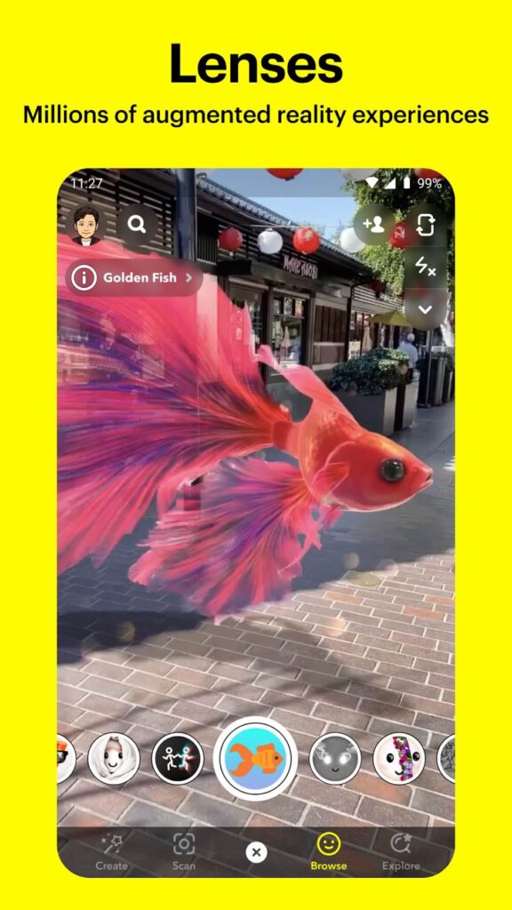 Snapchat Android app screenshot 4