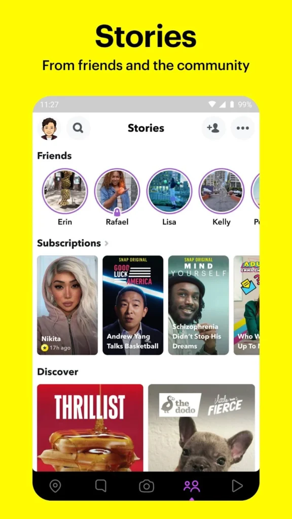 Snapchat Android app screenshot 5