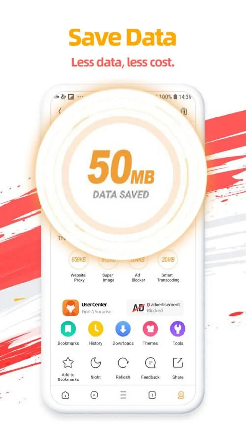 UC Browser Android app screenshot 4