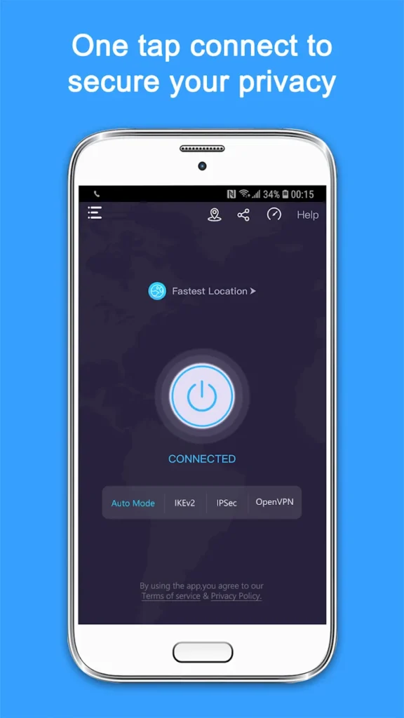 VPN Super Unlimited Proxy Android app screenshot 2