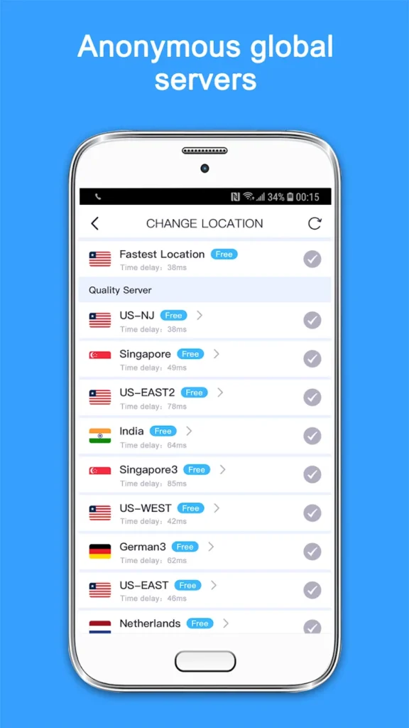 VPN Super Unlimited Proxy Android app screenshot 3